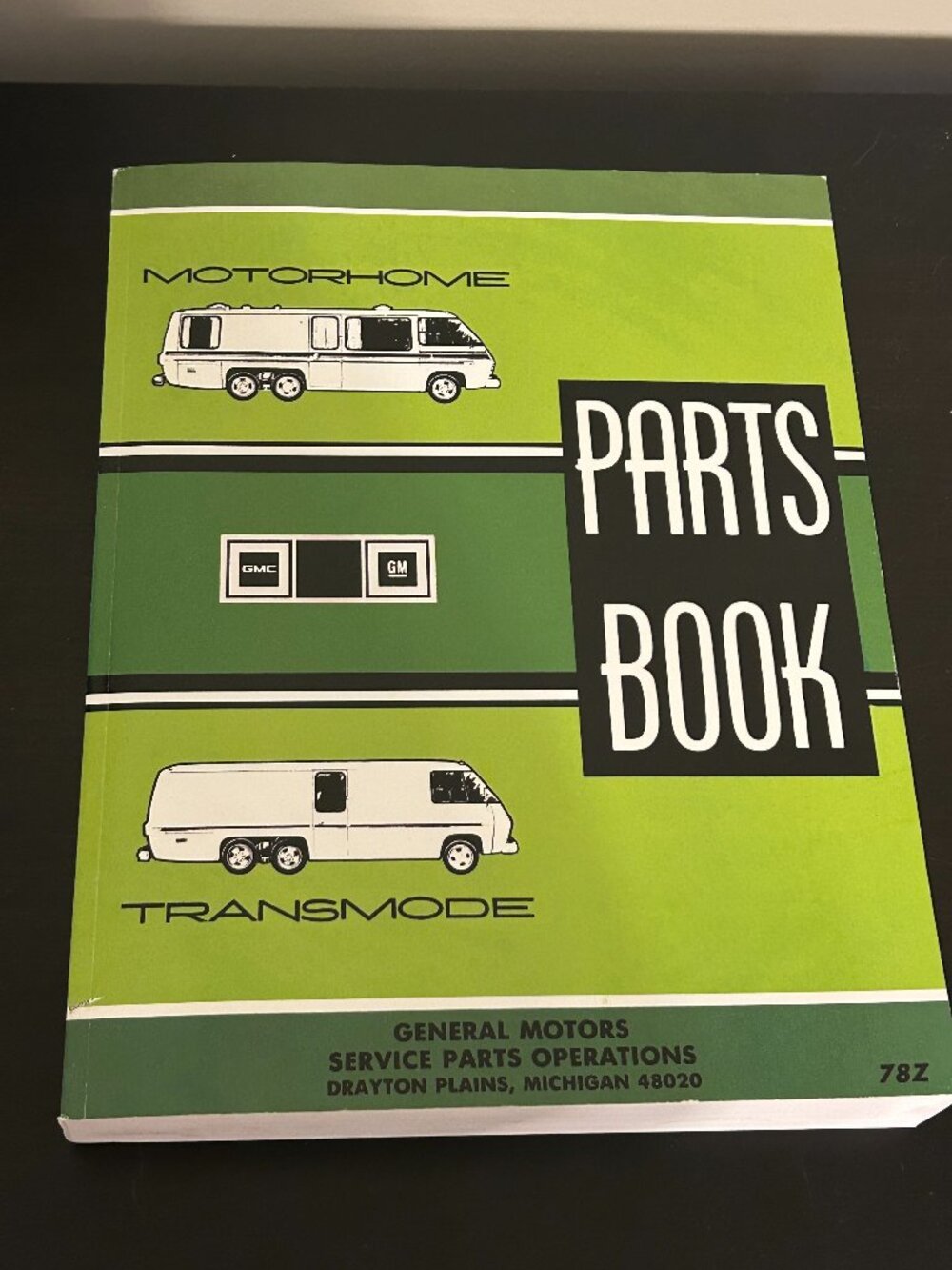 GMC Transmode Motorhome Master Parts Book Catalog 1973 1974 1975 1976 1977 1978
